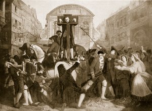 Daniel Defoe alla gogna, 31 luglio 1703, illustrazione da 